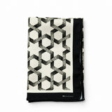 Infinite Geometric Loop pocket square — folded product.