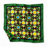 Italian Seamless pocket square — unfolded studio detail.