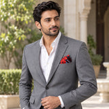 Kaleidoscope pocket square — outdoor lifestyle.