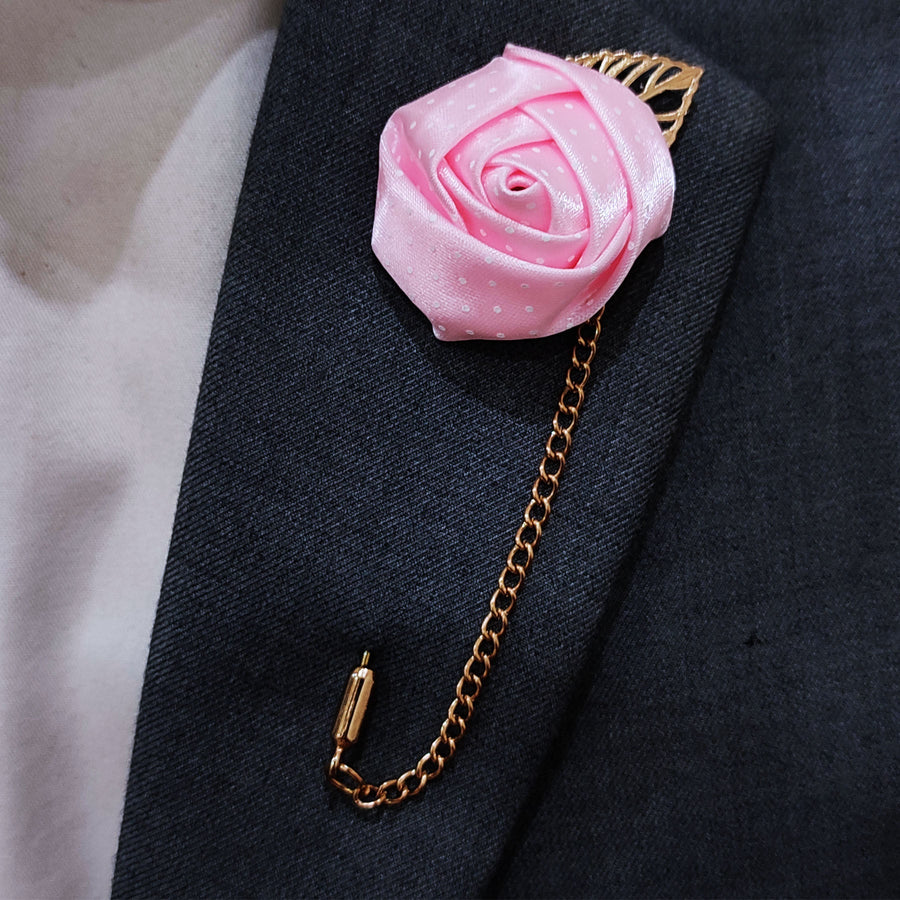 Light Pink Floral Lapel Pins - Lapel Pins | Monzoro Pakistan