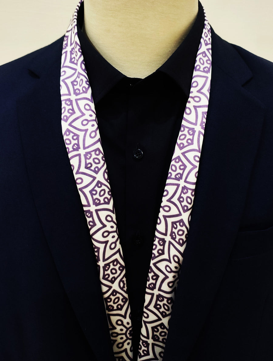 Midnight Magenta Silk Men Scarves - Silk Scarves | Monzoro Pakistan