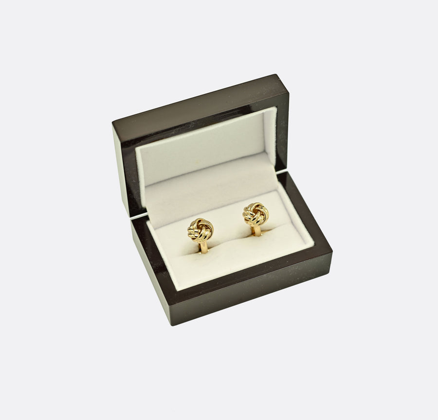 Mini Weave Knot - Golden Cufflinks - Cufflinks | Monzoro Pakistan