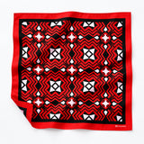 Missoula Museum pocket square — unfolded studio detail.