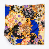 Mixed Pattern pocket square — unfolded studio detail.