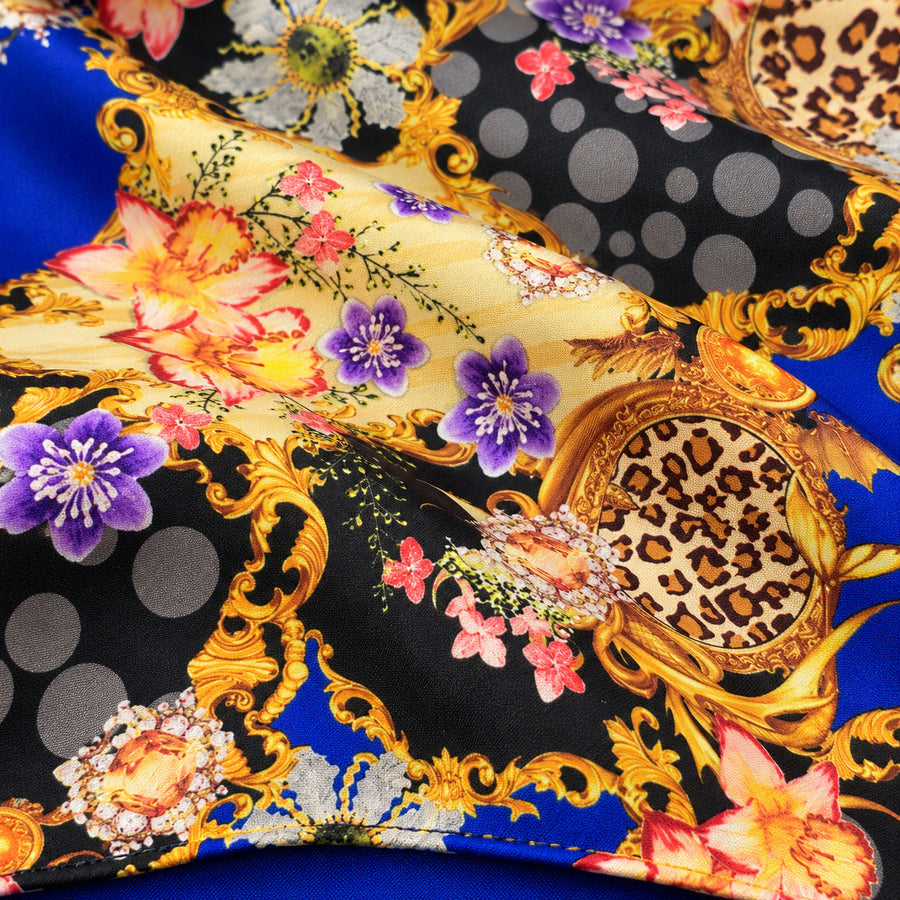 Mixed Pattern pocket square — fabric and design close-up.