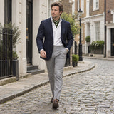 Forest Polka Silk Ascot — City walk