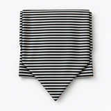 Retro Run Silk Ascot — Compact folded display