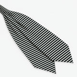 Retro Run Silk Ascot — Diagonal blade display