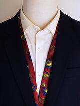Maroon Paisley and Floral - Silk Men Scarves - Silk Scarves | Monzoro Pakistan
