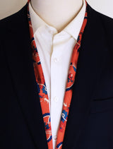 Rust Paisley and Floral - Silk Men Scarves - Silk Scarves | Monzoro Pakistan