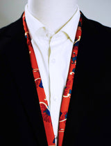 Rust Paisley and Floral - Silk Men Scarves - Silk Scarves | Monzoro Pakistan