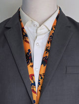 Mustard Paisley and Floral - Silk Men Scarves - Silk Scarves | Monzoro Pakistan
