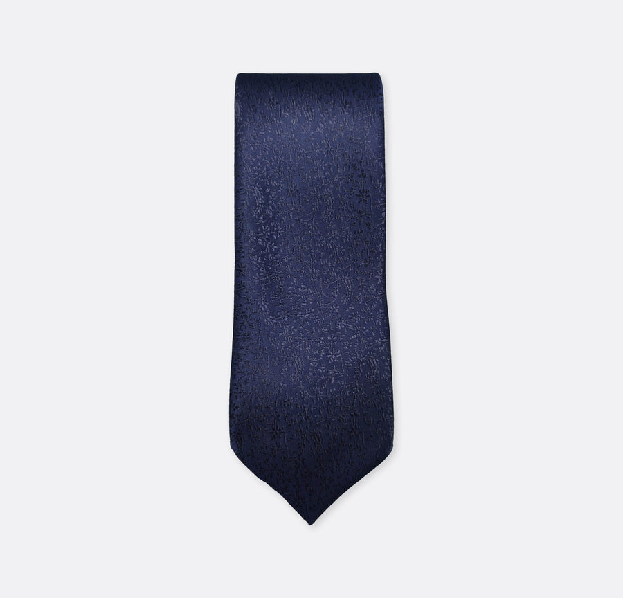 Navy Blue Self Tie - Neckties | Monzoro Pakistan