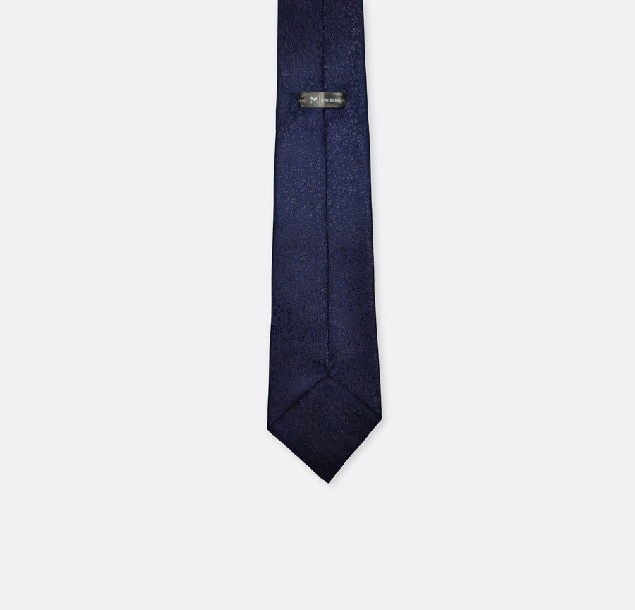 Navy Blue Self Tie - Neckties | Monzoro Pakistan