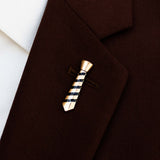 Necktie Golden Lapel Pins - Lapel Pins | Monzoro Pakistan
