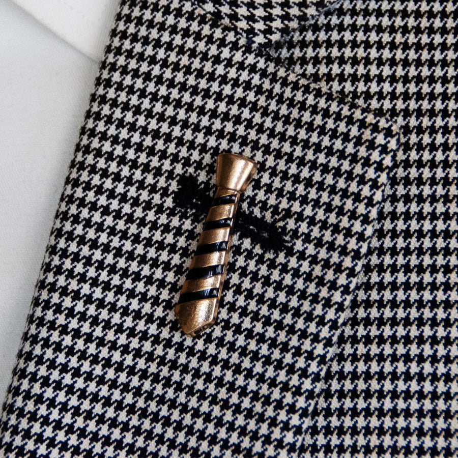 Necktie Golden Lapel Pins - Lapel Pins | Monzoro Pakistan