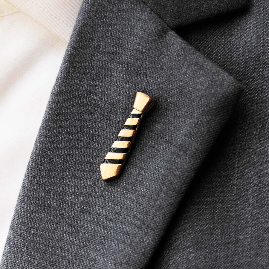Necktie Golden Lapel Pins - Lapel Pins | Monzoro Pakistan