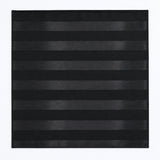 Noir Shadow Striped Silk Pocket Square — Full flat product