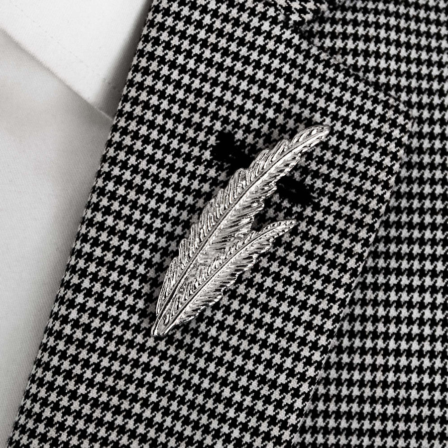 Pair Leaf – Silver Lapel Pins - Lapel Pins | Monzoro Pakistan
