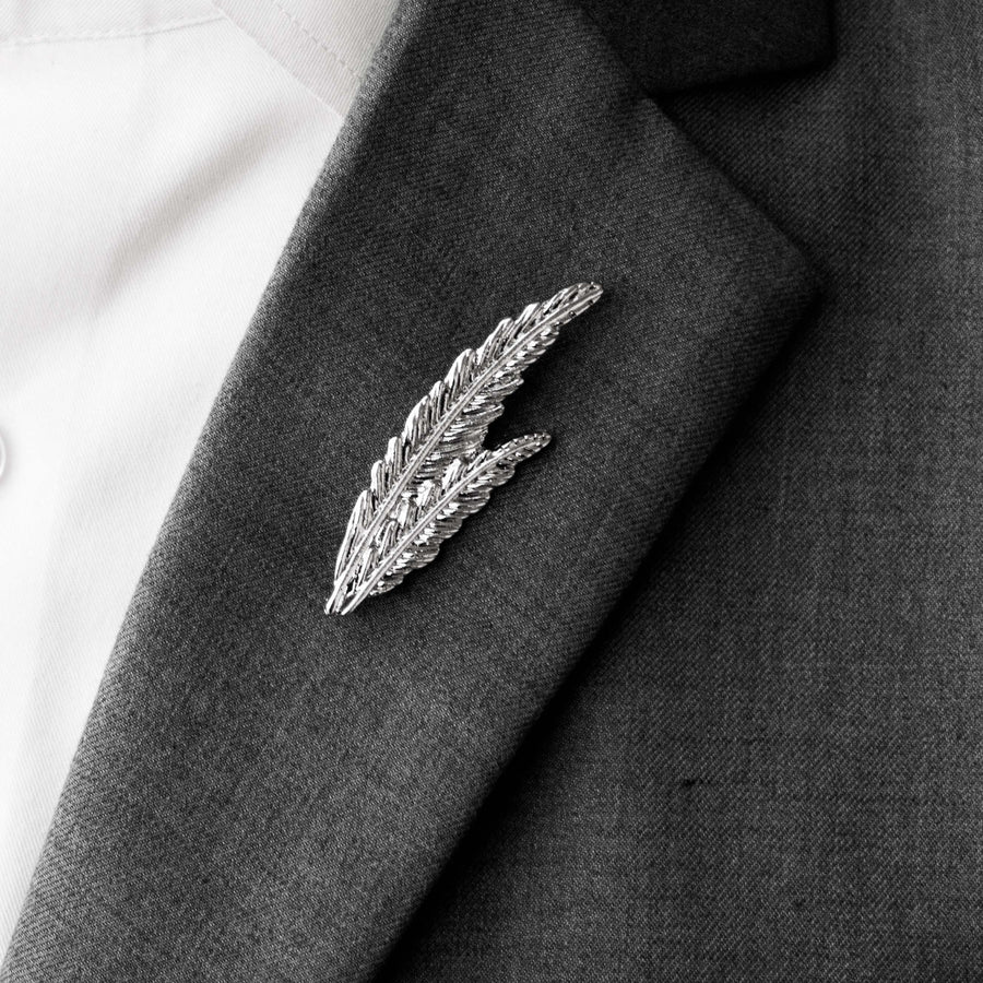 Pair Leaf – Silver Lapel Pins - Lapel Pins | Monzoro Pakistan