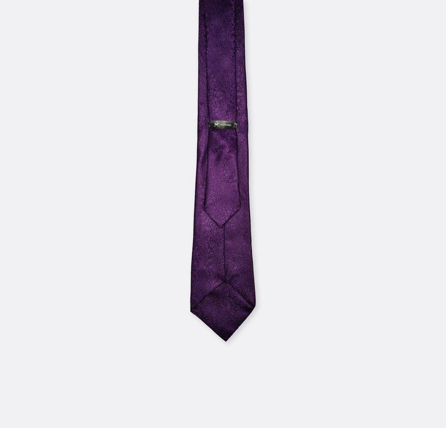 Paisley Purple Self Tie - Neckties | Monzoro Pakistan