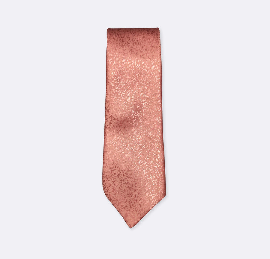 Peach Pink Self Tie - Neckties | Monzoro Pakistan