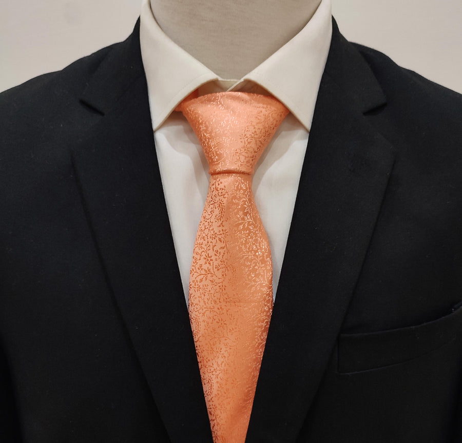 Peach Self Tie - Neckties | Monzoro Pakistan