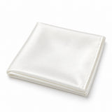 Pearl White Paradigm pocket square — folded product.