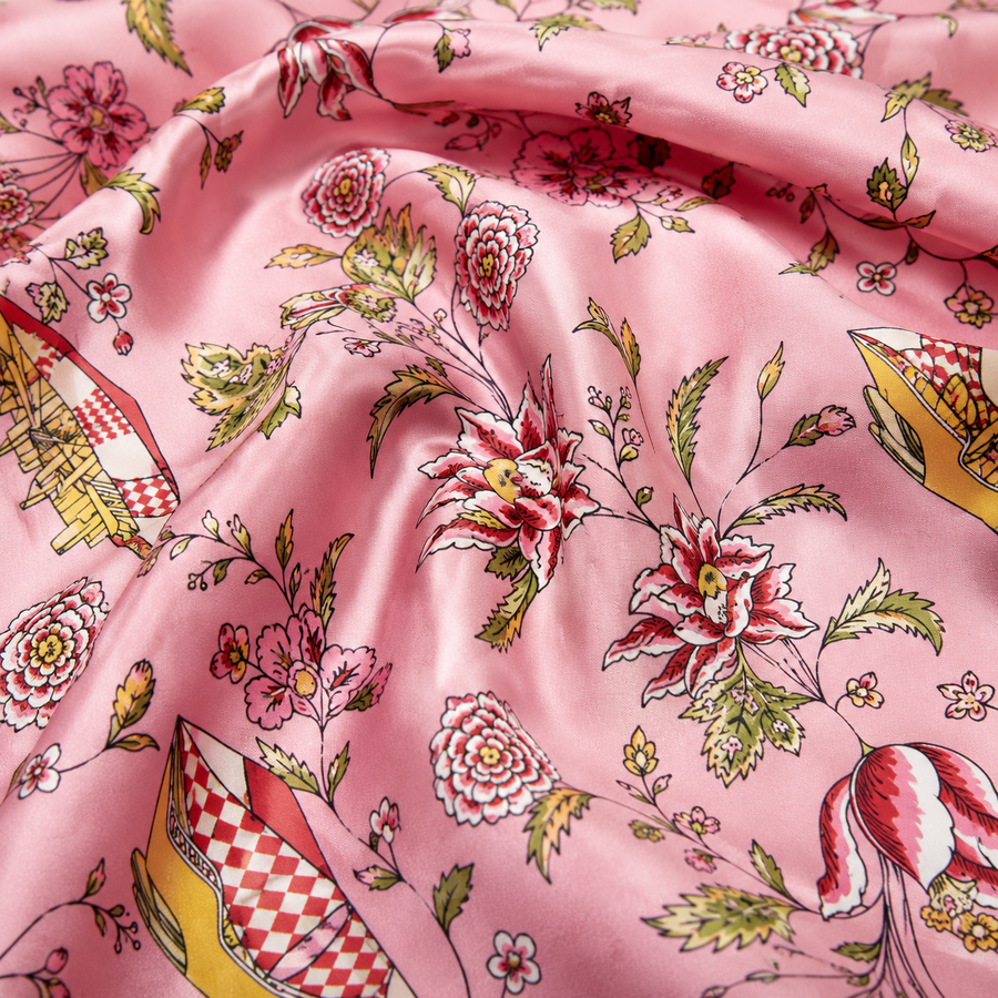 Picnic Charms Silk Pocket Square