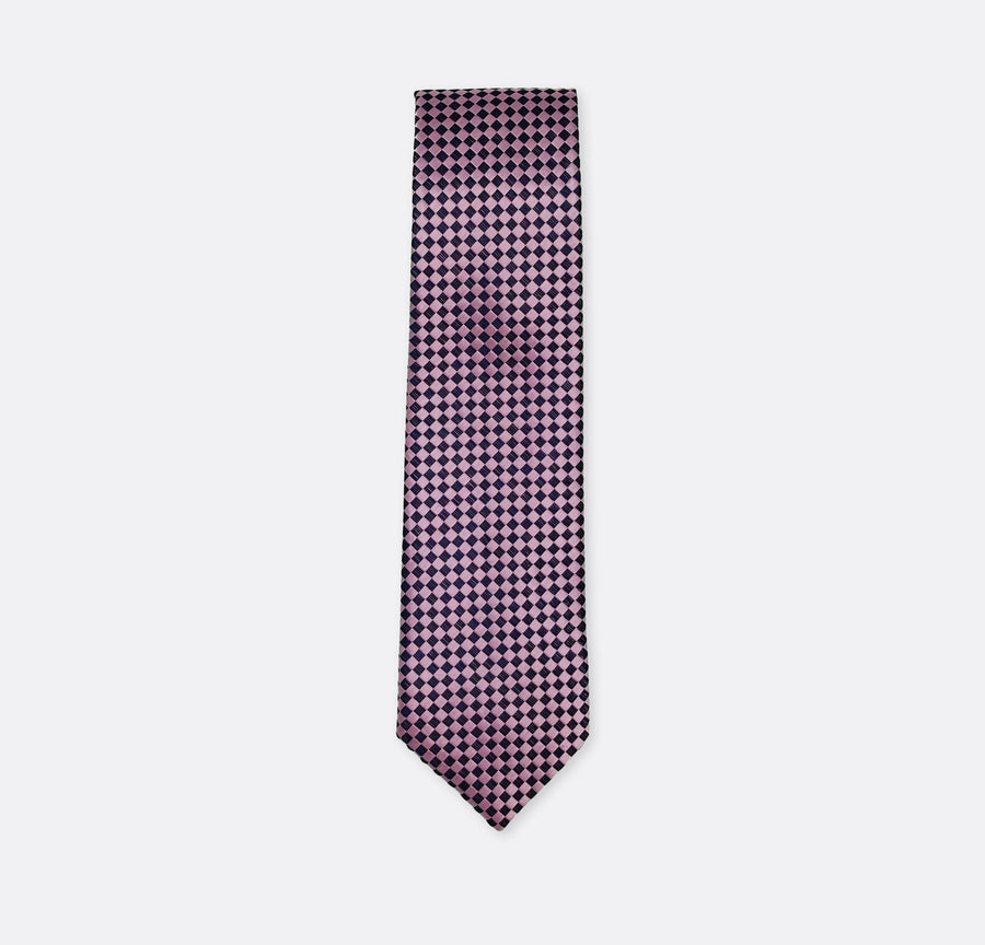 Pink & Blue Bricks - Tie - Neckties | Monzoro Pakistan