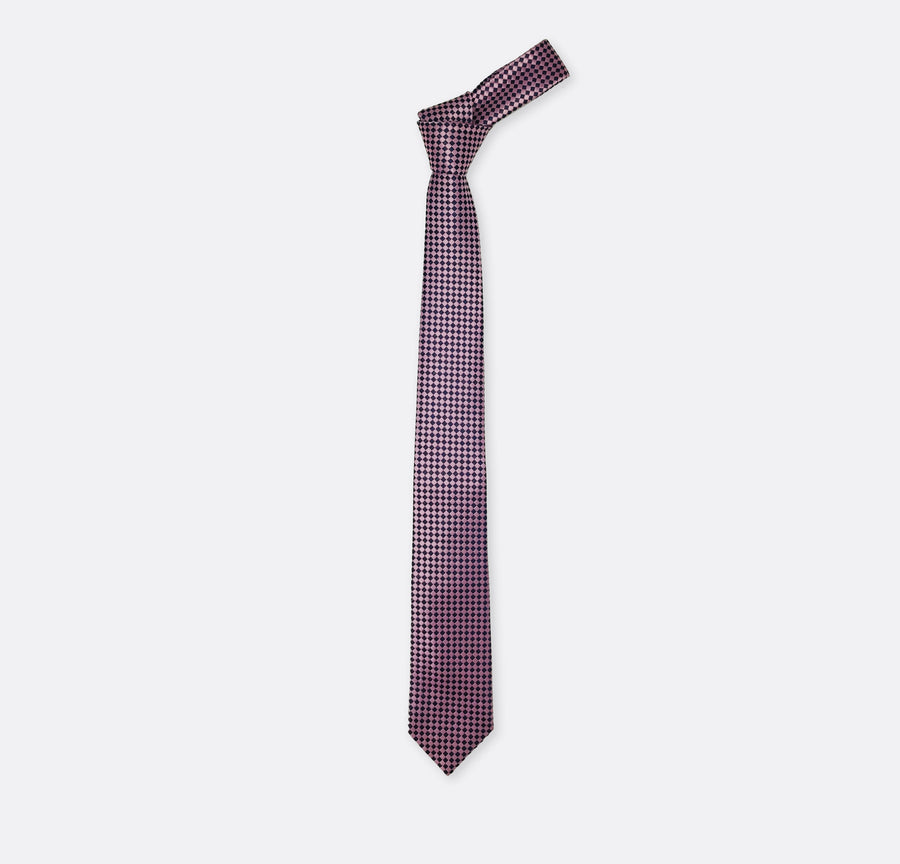 Pink & Blue Bricks - Tie - Neckties | Monzoro Pakistan