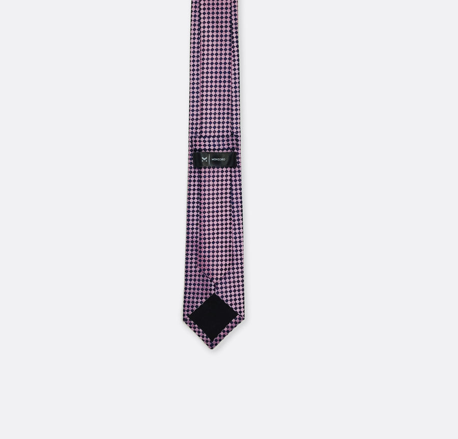 Pink & Blue Bricks - Tie - Neckties | Monzoro Pakistan
