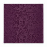 Plum Tropical Bloom Silk Pocket Square — full flat product.