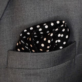 Point Black - Silk Pocket Square - Pocket Squares | Monzoro Pakistan