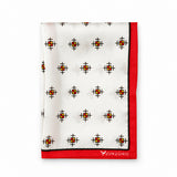 Red Potion pocket square — folded product.