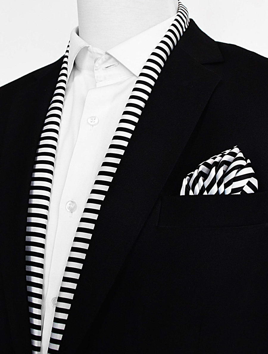 Retro Run Silk Scarf & Pocket Square Set - Combo Sets | Monzoro Pakistan