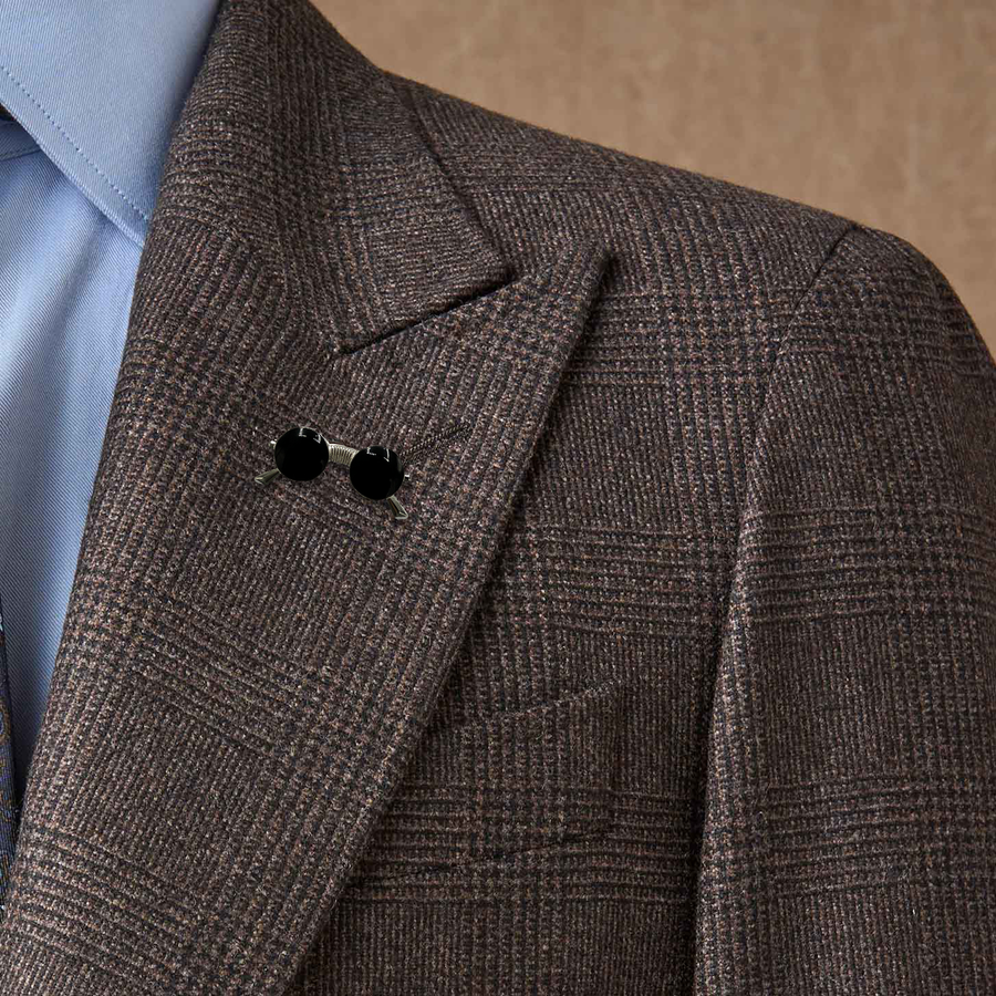 Retro Specs Black and Silver - Lapel Pins | Monzoro Pakistan