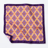 Retro Vintage pocket square — unfolded studio detail.