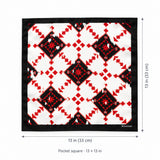Romanian Traditional pocket square — size guide.
