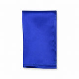 Royal Blue pocket square — folded product.