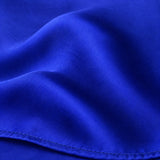 Royal Blue pocket square — fabric and design close-up.