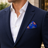 Royal Persian Floral Silk Pocket Square