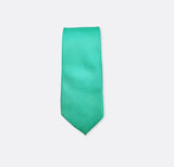 Sea Green Diagonal Striped Neck Ties - Neckties | Monzoro Pakistan