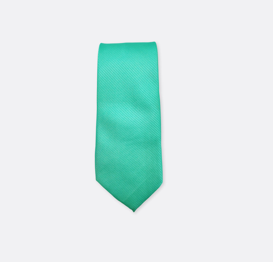 Sea Green Diagonal Striped Neck Ties - Neckties | Monzoro Pakistan