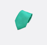Sea Green Diagonal Striped Neck Ties - Neckties | Monzoro Pakistan
