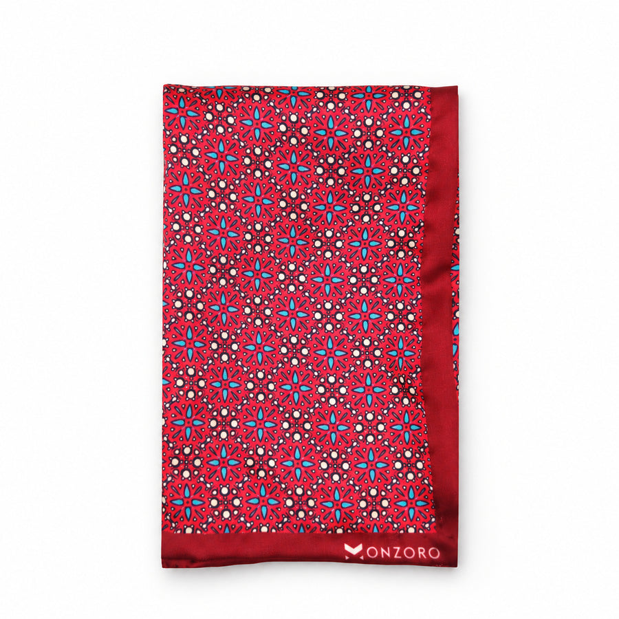 Seamless Repeat Pattern pocket square — folded product.