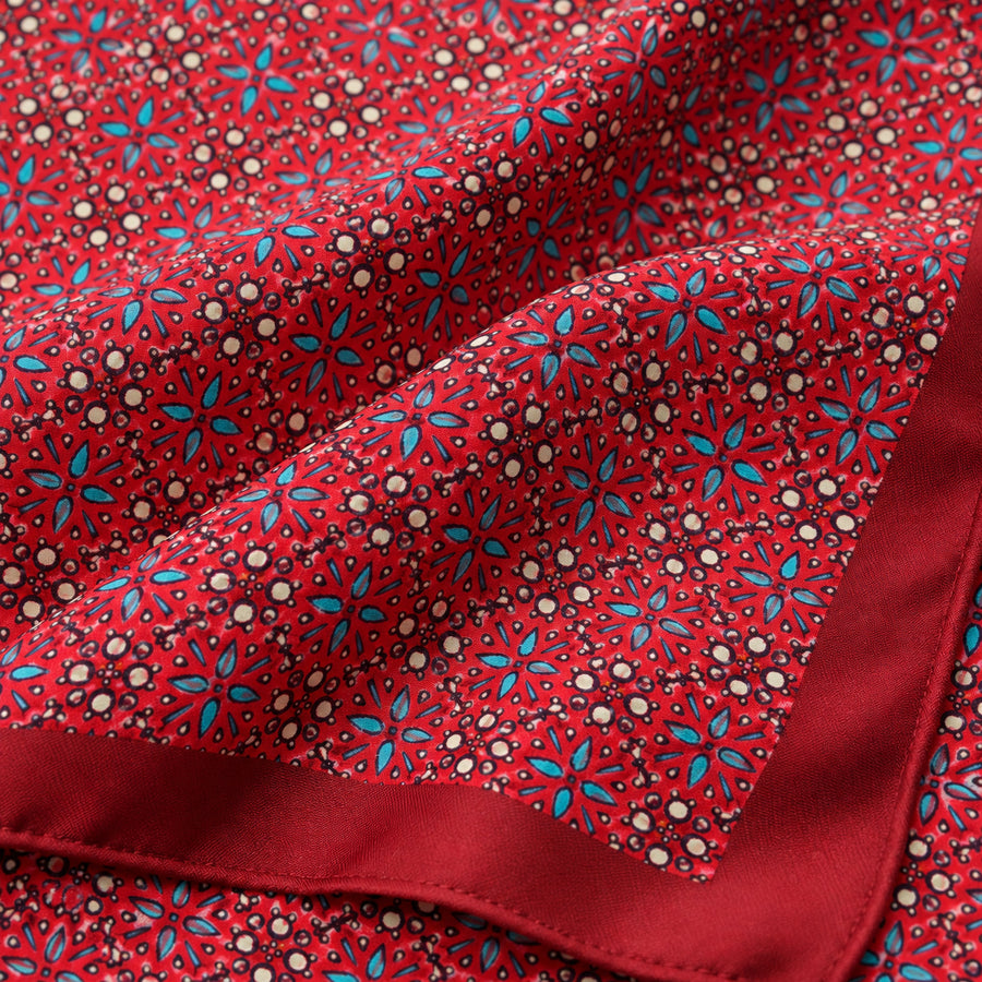 Seamless Repeat Pattern pocket square — fabric and design close-up.