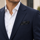 Shadow Checkerboard Silk Pocket Square — product photograph 6