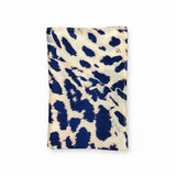 Snow Leopard pocket square — folded product.