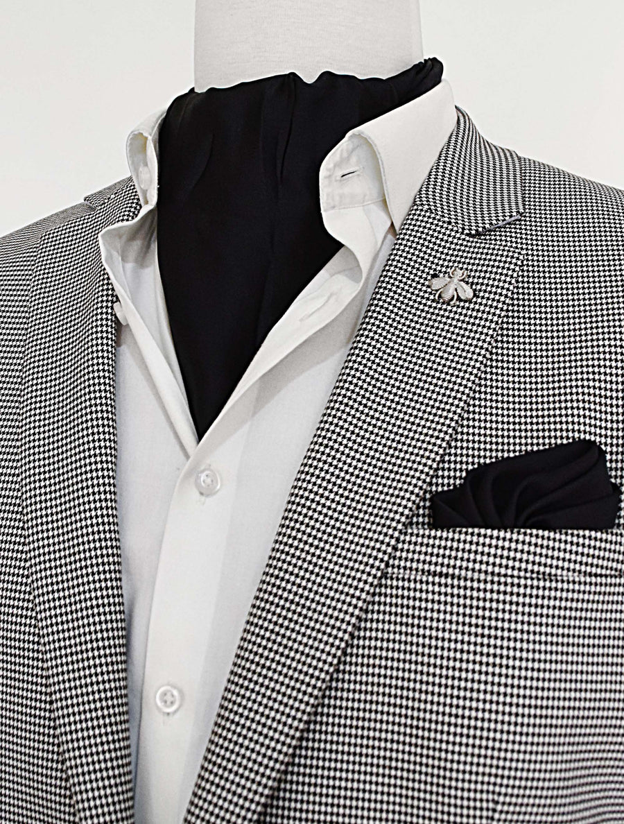 The Black Matter Silk Ascot Set - Combo Sets | Monzoro Pakistan